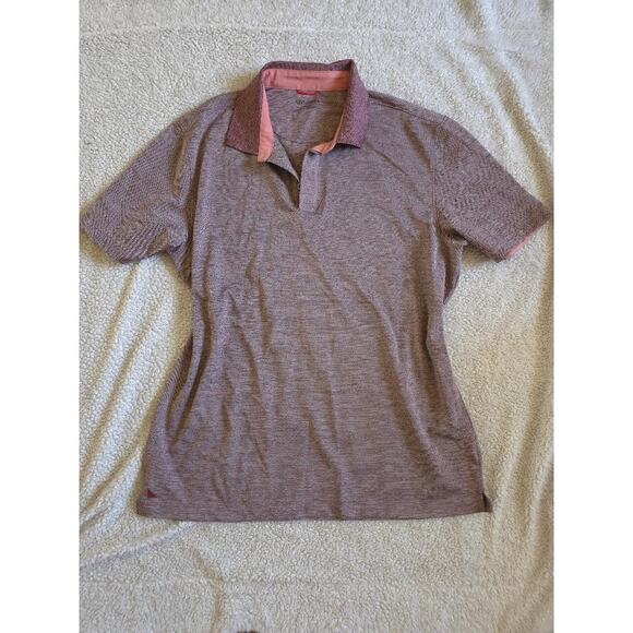 👕 Men's Untuckit “Hennifer” Short Sleeve Polo in Rose Heather - Picture 1 of 7